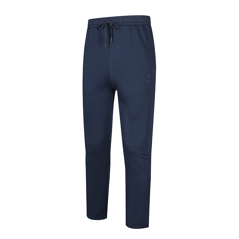 KELME мужские спортивные брюки, теплые плюшевые прямые брюки 3891365 - Цвет: Navy
