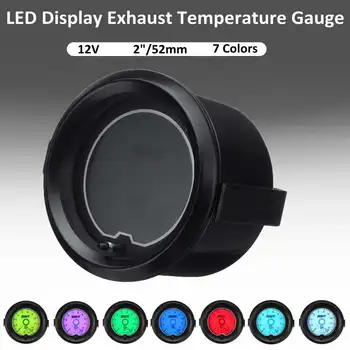 

2" 52mm Car Gauge Exhaust Temperature Gauge EXT Temp Gauge Digital 7 Color LED Light Display