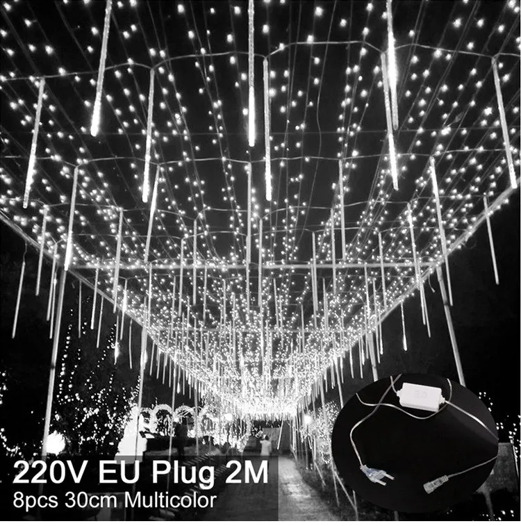 Cool White EU Plug 3 20LED светильник "ветви ивы", рождественские украшения для дома, рождественский подарок, новогодний декор, рождественские настольные декоративные светильники - Цвет: Cool White EU Plug 3