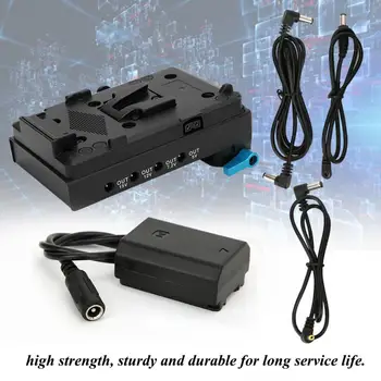 

digital battery Full Decode FZ100 Virtual V Mount Battery Plate Adapter with 15mm Dual Hole Rod Clamp for Sony A9 A7RM3 A7M3 Cam