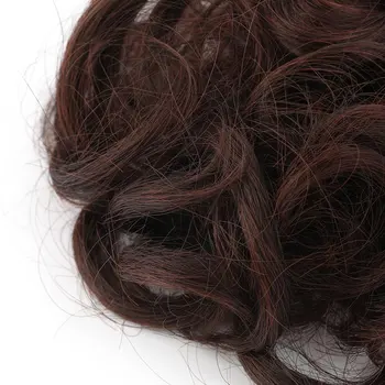 

Women's Tiara Satin Curly Messy Bun Hair Twirl Piece Band Rope Scrunchie Wigs Extensions Hairdressing 7 Color Big sale