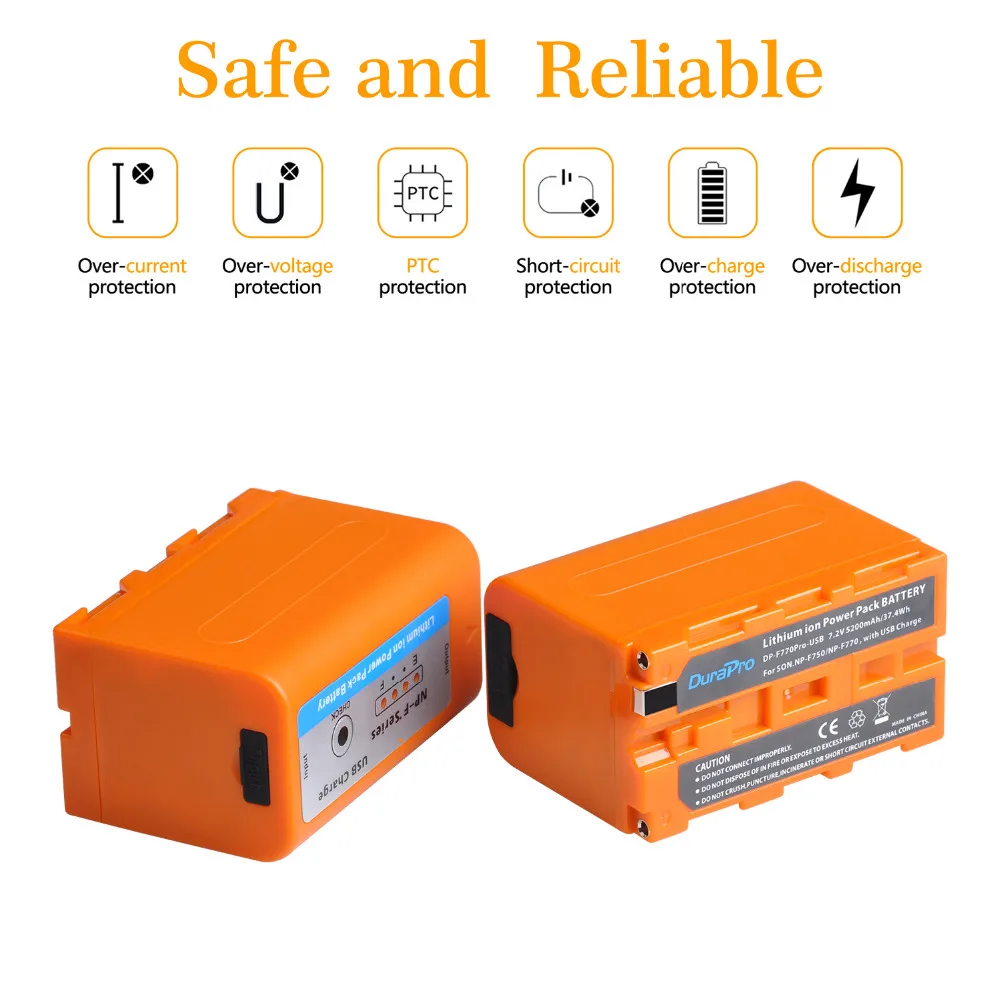 5200 мАч NP-F750 NP-F770 Аккумулятор для камеры с usb зарядным портом со светодиодный индикатор питания для sony NP F970 F960 F550 F570 QM91D