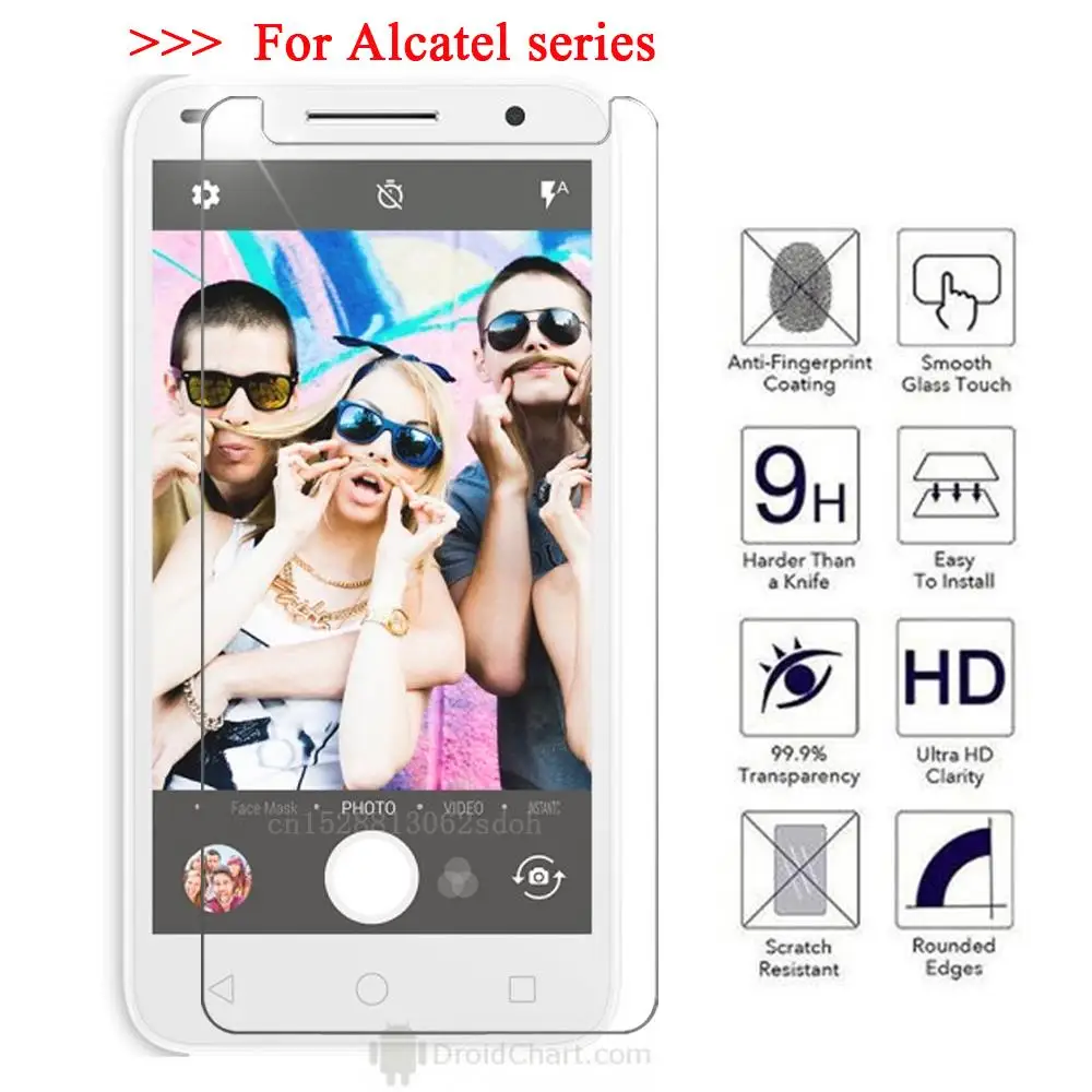 Закаленное стекло 9H для Alcatel U5 HD 5047 U3 3G стеклянная Защита экрана One Touch X1 OT 7053D A5 LED