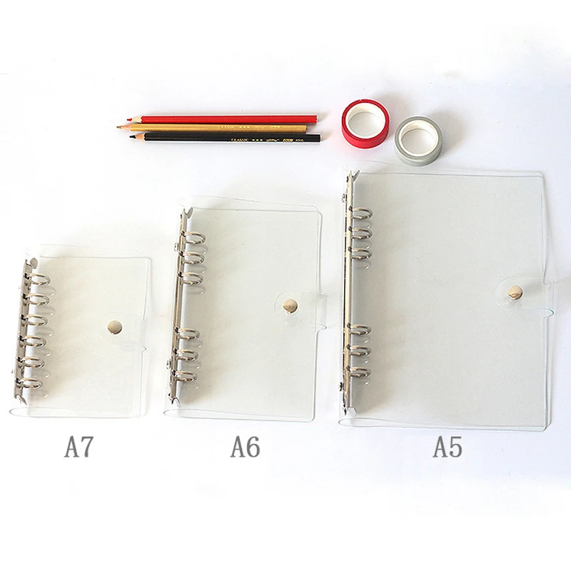 A7, A6, A5, прозрачный переплет, блокнот, индекс, страницы, Матовая Обложка, дневник на спирали, планировщик, бумага, записная книжка, канцелярские принадлежности