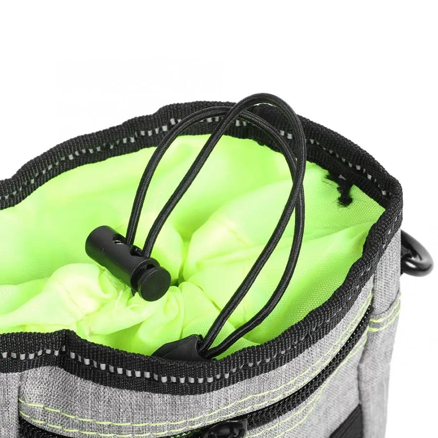 Pet Dog Backpack Doggy Poop Bag Holder Zipper Dog Waste Bag Pouch Leash Attachment for Walking Training Comfortable