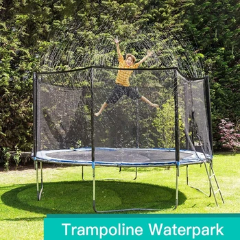 

Summer Water Sprinkler Trampoline Sprinkler Outdoor Garden Water Games Toy Sprayer Backyard Cooling Water Park Accessories
