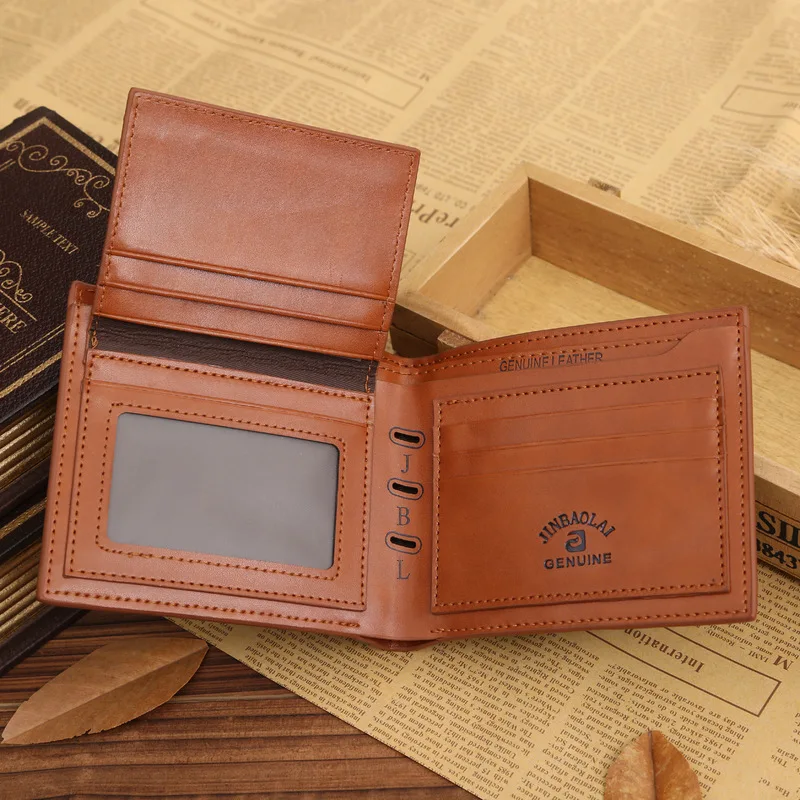 Маленький тонкий кожаный мужской кошелек от известного бренда, мужской клатч с отделением для денег, Portomonee Walet Cuzdan Vallet Perse