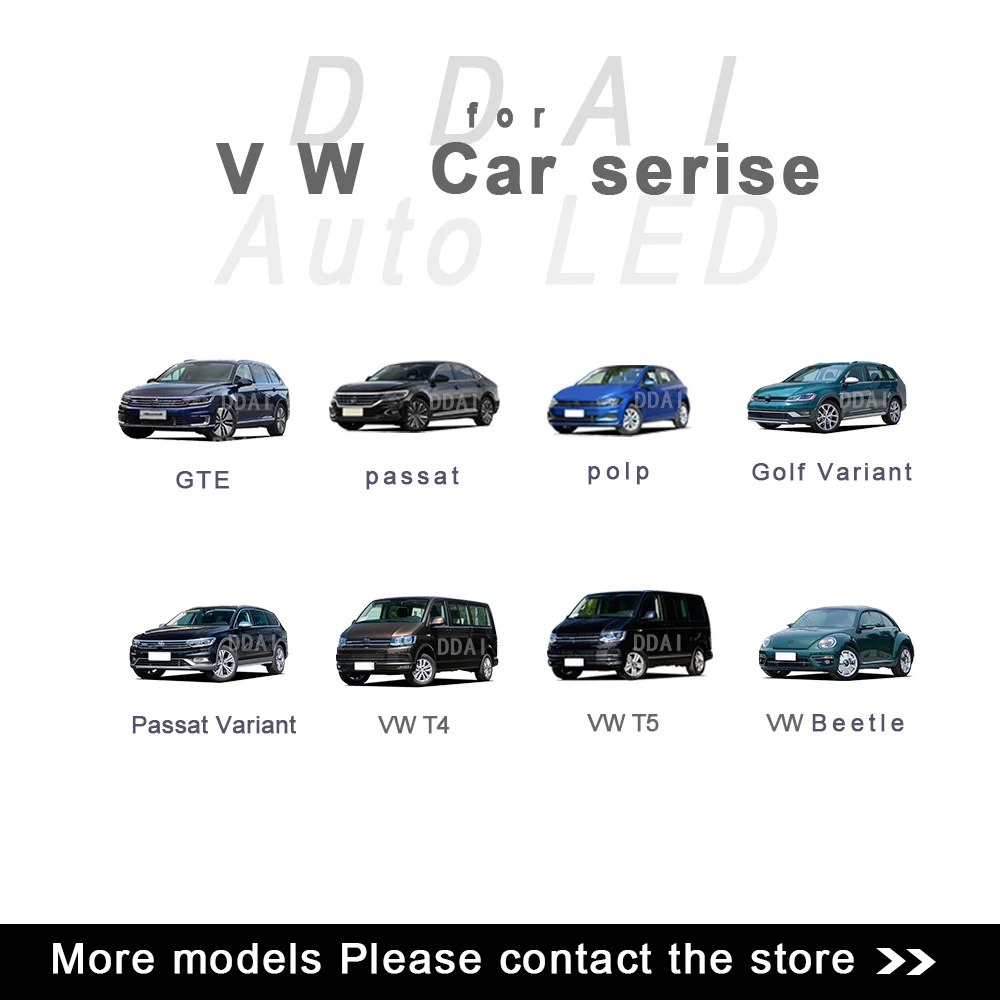 DDAI светодиодные фары h4 h7 огни для VW LAVIDA PASSAT SANTANA SKODA multivan Touareg подходят автомобильные аксессуары Высокий Низкий Луч лампы