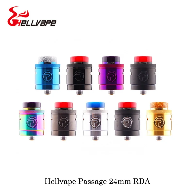 Электронная сигарета Hellvape Passage 24 мм RDA 810 Кобра капельная насадка двойная катушка
