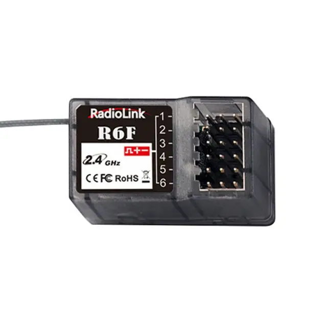 Radiolink R6FG R6F 2.4G Receiver FHSS 6 Channel RX Radio Control System R6FG Gyro Function for RC4GS