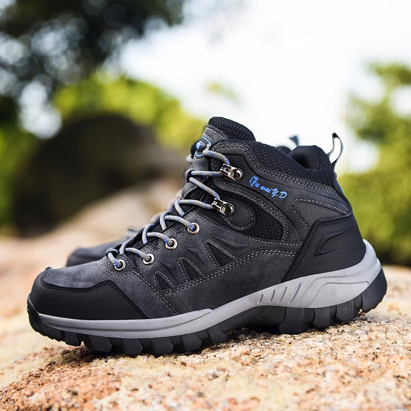 Najtaniej High top Outdoor Men buty górskie wodoodporne 2019 jesienne i zimowe buty trekkingowe męskie na co dzień ciepłe męskie buty do wędrówek górskich wspinaczka