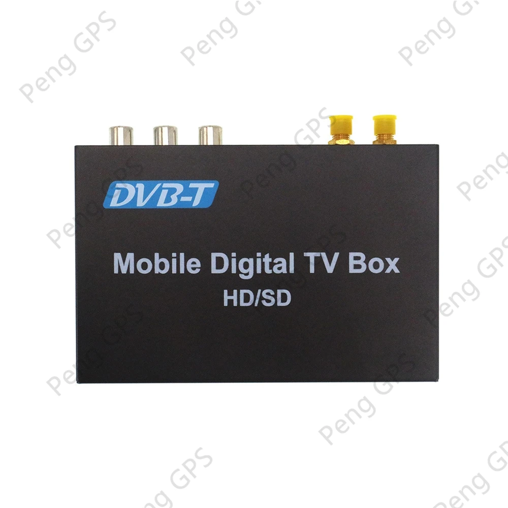 DVB-T/ DVB-T2/ISDB-T Автомобильный цифровой ТВ HD MPEG-4 тюнер ресивер две антенны 140-200 км/ч