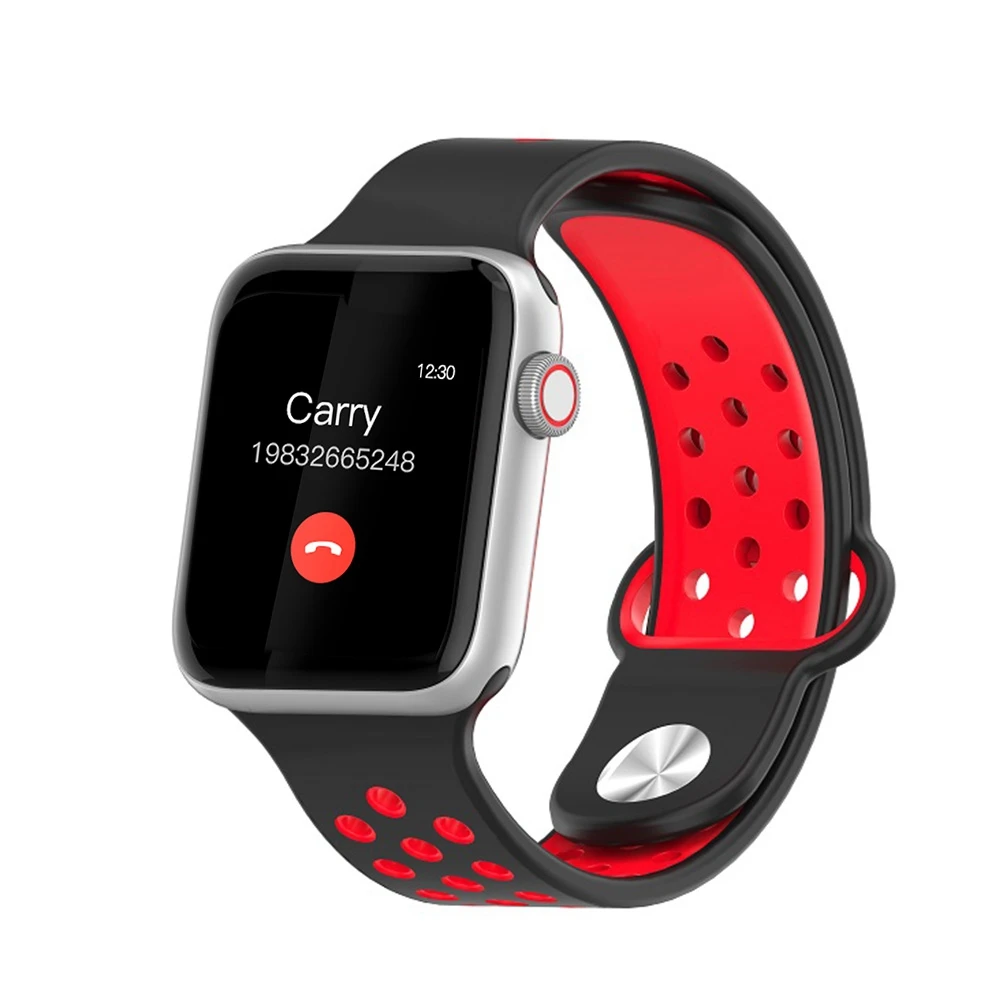 Новейшие Смарт-часы для мужчин для Apple, Android, IOS, LEMFO, пульсометр, измеритель артериального давления, фитнес-трекер, умные часы, водонепроницаемые - Цвет: Silver Red