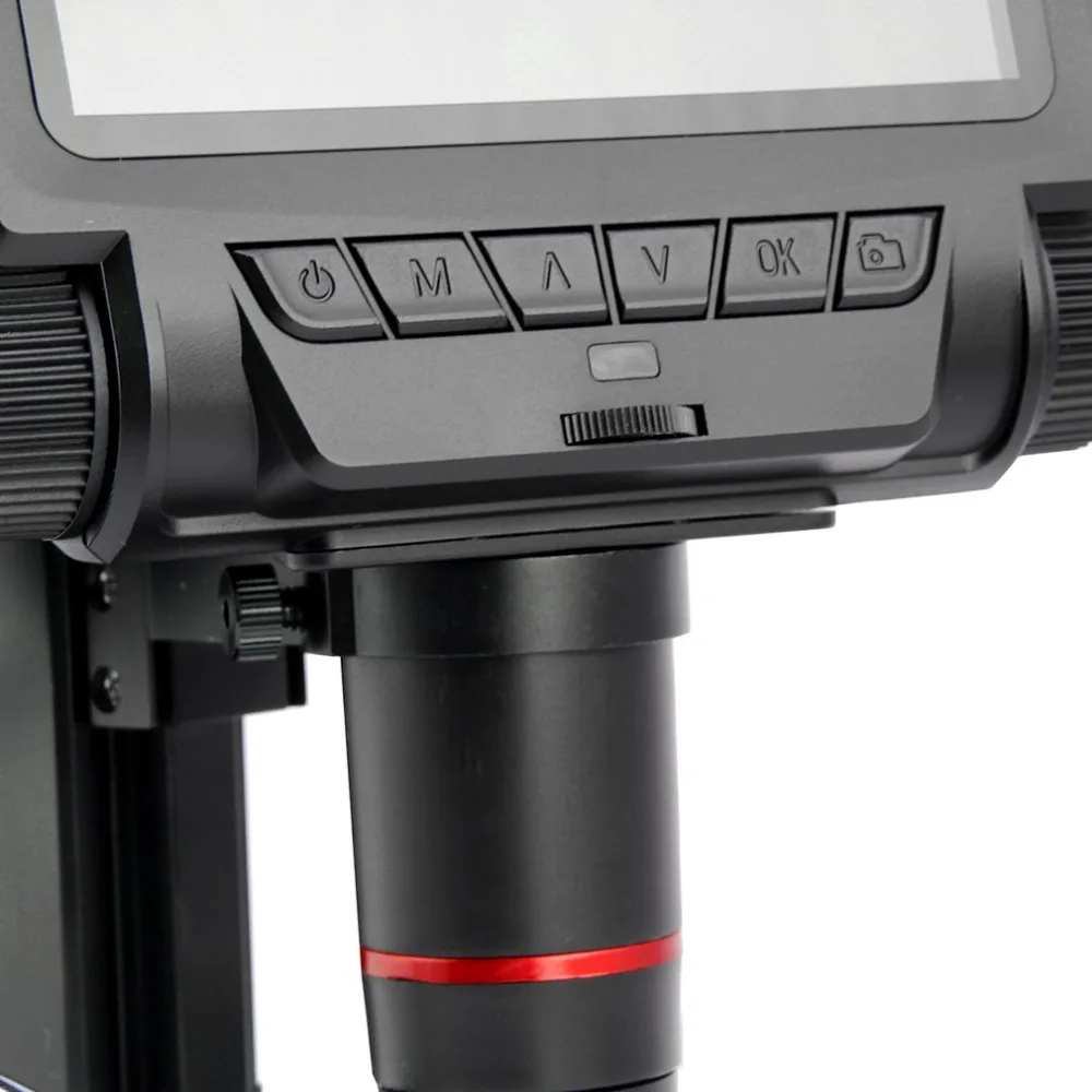  2019 Professional 5 Inch Screen Digital Microscope Metal Stand HDMI Microscope for Mobile Phone Rep
