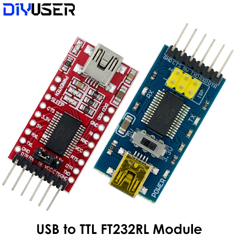 FT232RL FTDI USB 3 В 5 к TTL модуль последовательного адаптера для Arduino FT232 Pro Mini 232 |