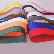 5 meters 20mm Polyester Ribbon Belt Bag Webbing Nylon Webbing Pet Webbing Knapsack Strapping Sewing Bag Belt Accessories