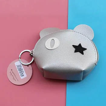 

New Personality Cartoon Three-dimensional Rabbit Ears Purse Lady Cute Small Wallet Storage Bag Keychain Coin Pouch Portemonnee