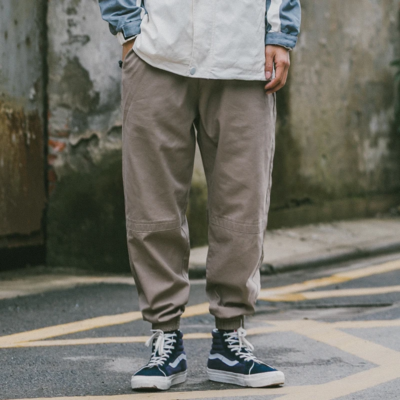 Japanese Retro Trousers Versatile Casual Pants Fashion Solid Color Ropa De Hombre Loose Harem Pants Men's Clothing