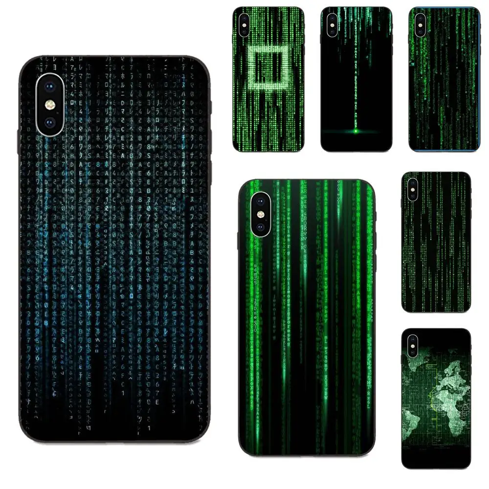 

Matrix Code TPU Cell Bags For Samsung Galaxy A3 A5 A6 A6s A7 A8 A9 A10 A20E A30 A40 A50 A60 A70 Star Plus 2018