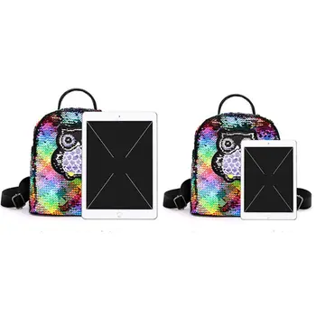 

1Pc Kids Girls Glitter Sequins Backpack Schoolbag Cute Owl Small Travel Daypack Hot