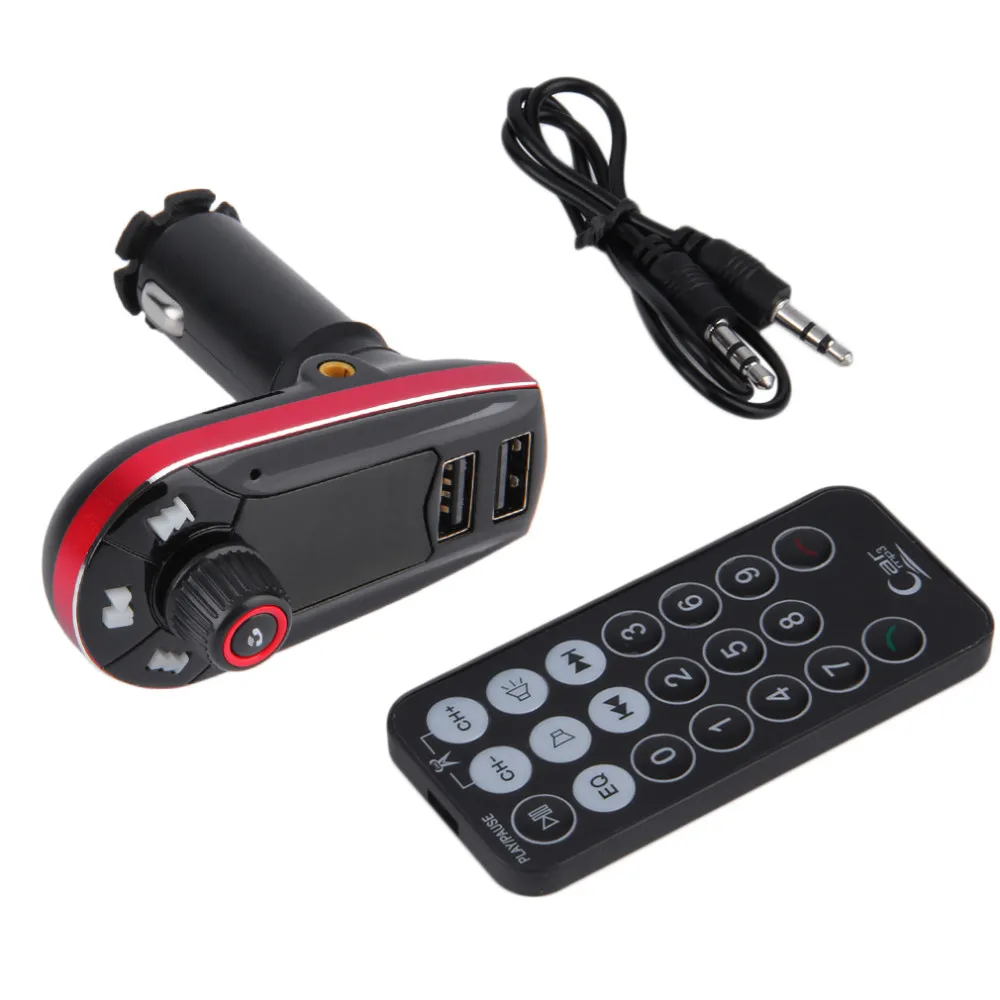 Портативный fm-передатчик Bluetooth модуляторы FM автомобильный аудио mp3-плеер USB выход беспроводной автомобильный комплект зарядное устройство синий Высокое качество