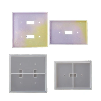 

86 Type Wall Switch Socket Panel Silicone Resin Mold Dual USB Wall Socket Charger Resin Casting Mould Art Craftv