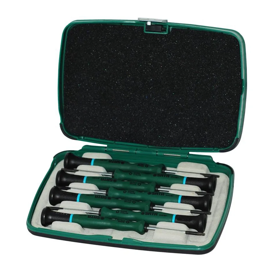 

Sata Tool 7 Pieces Flower-shaped Micro Screw Driver Star Screw Bits Set 09315