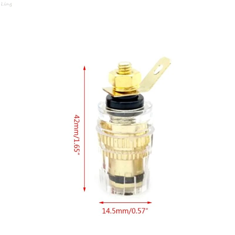 8Pcs 4mm Amplifier Speaker Terminal Binding Post Banana Plug Jack A1S3