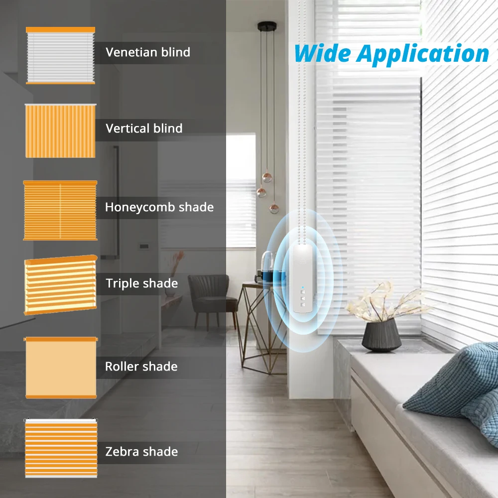 Assistente de Controle Zemismart Tuya Wifi Rolo Sombra Motorista Cego Motor Inteligente Vida Aplicativo Temporizador Alexa Google Voz - Image 4