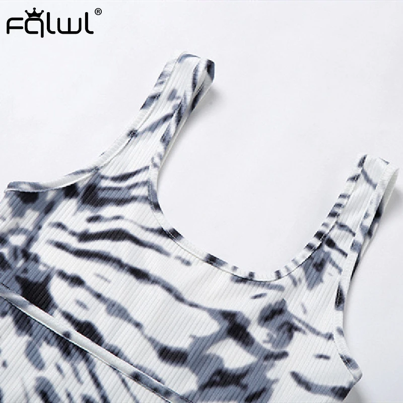 FQLWL Tie Dye Print White Summer Rompers Womens Jumpsuit Female Backless One Piece Sexy Bodycon Short Jumpsuit Women Playsuit
