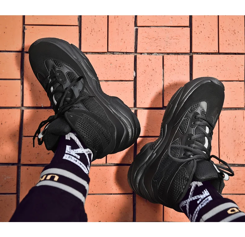 men's tide shoes new high-heeled Korean fashion sports casual Gao Bang plate man shoes SIZE39-44