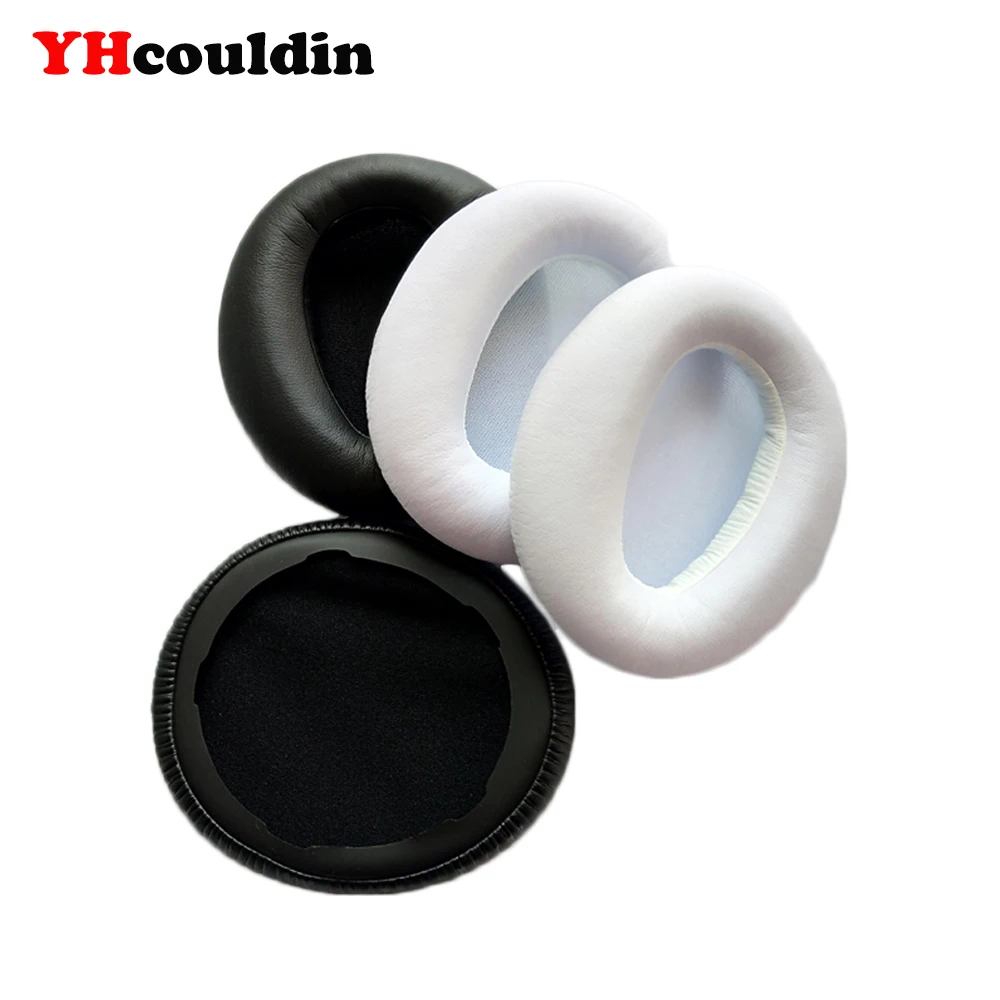 YHcouldin Replacement Ear Pads for Sony MDR 10R MDR 10RBT 10RNC Headphones Protein Leather Ear Cushions Soft Earpads Black White
