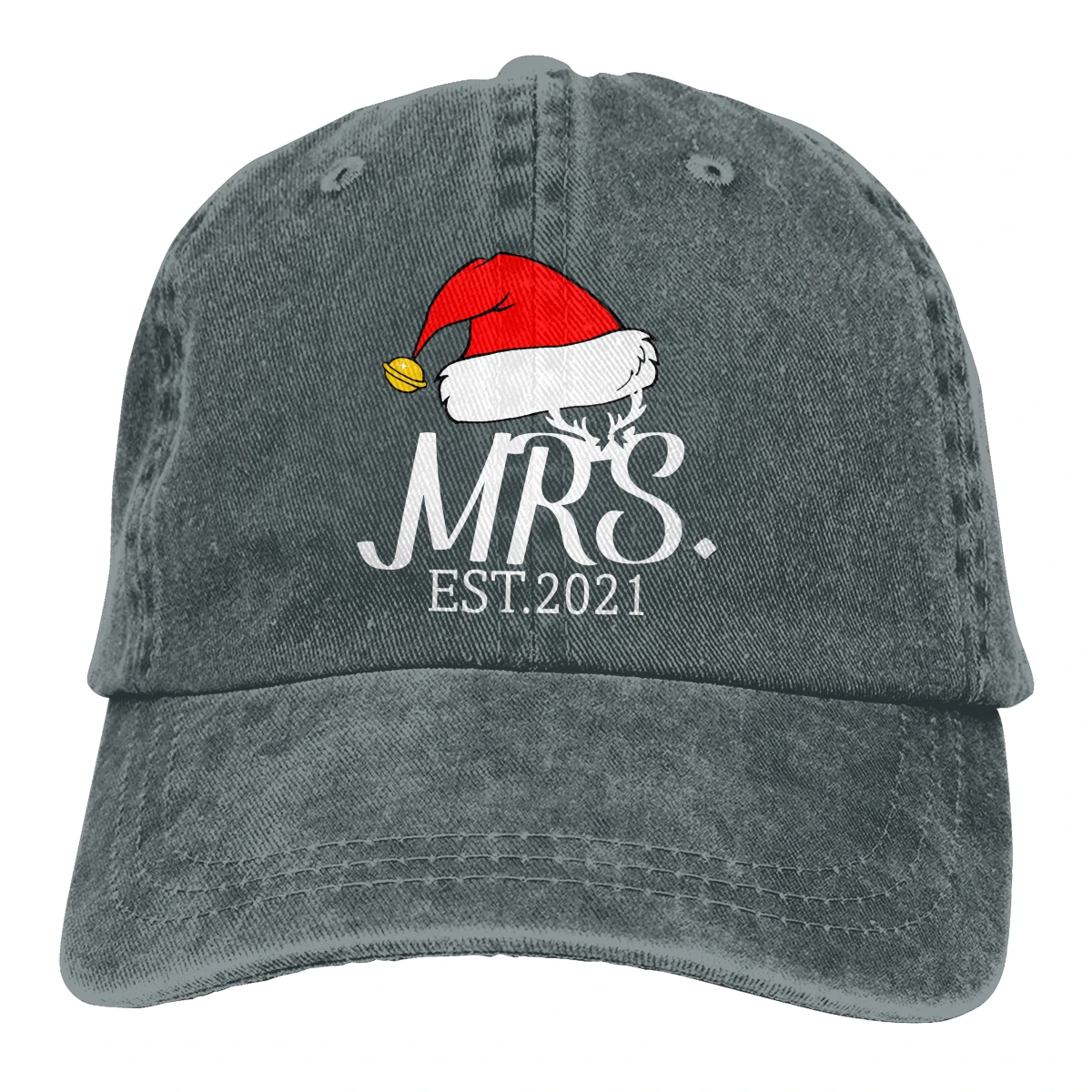 Mrs Est Casquette Черная мужская и женская джинсовая бейсболка с завязками Регулируемая Кепка для гольфа