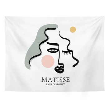 

Ins Northern Europe Concise Impression Background Cloth Hanging Cloth Room Arrangement Decoration Bedside Metope Wallcloth