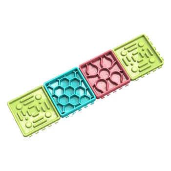 

4 Grids Pet Slow Feed Bowl Puppy Dog Food Tray Slow Treater Food Dispenser