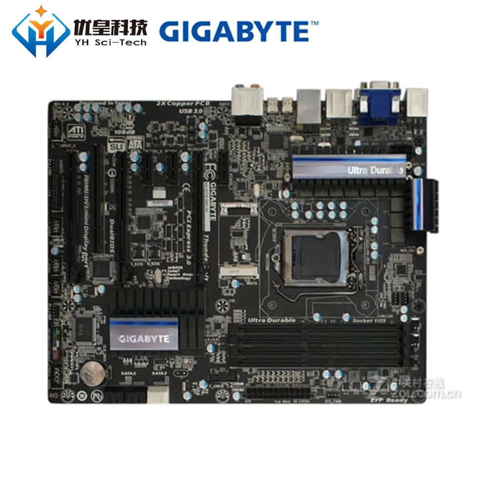 

Original Used Desktop Motherboard Gigabyte GA-Z77X-UP4 TH Z77 Socket LGA 1155 Core i7/i5/i3/Pentium/Celeron DDR3 32G ATX
