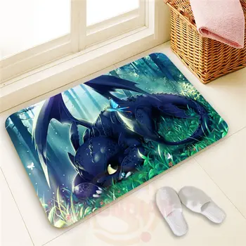 

Custom how to train your dragon #6 Doormat 100% Polyester Home decor Floor Mat Bath Mats#1031@26