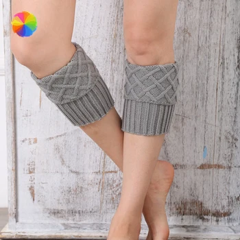 

Winter Boot Cuffs Toppers Leg Warmers Sock Knitted Short Boot Socks for Women
