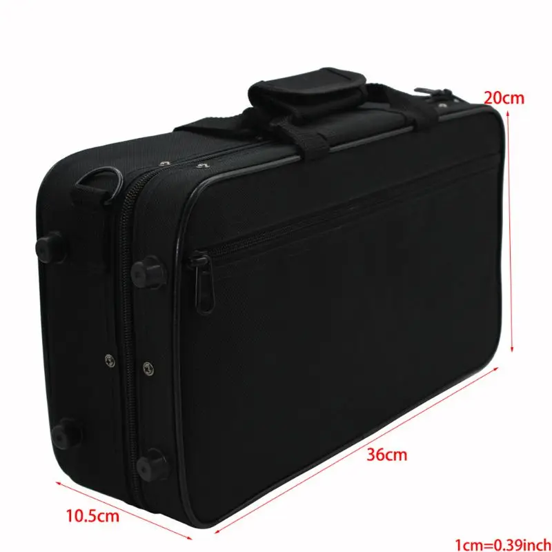 Новые черные уплотненные оксфорды с поролоновой подкладкой тканевая сумка для хранения коробка безопасности чехол с ручкой ремень кларнет защита аксессуары qyh