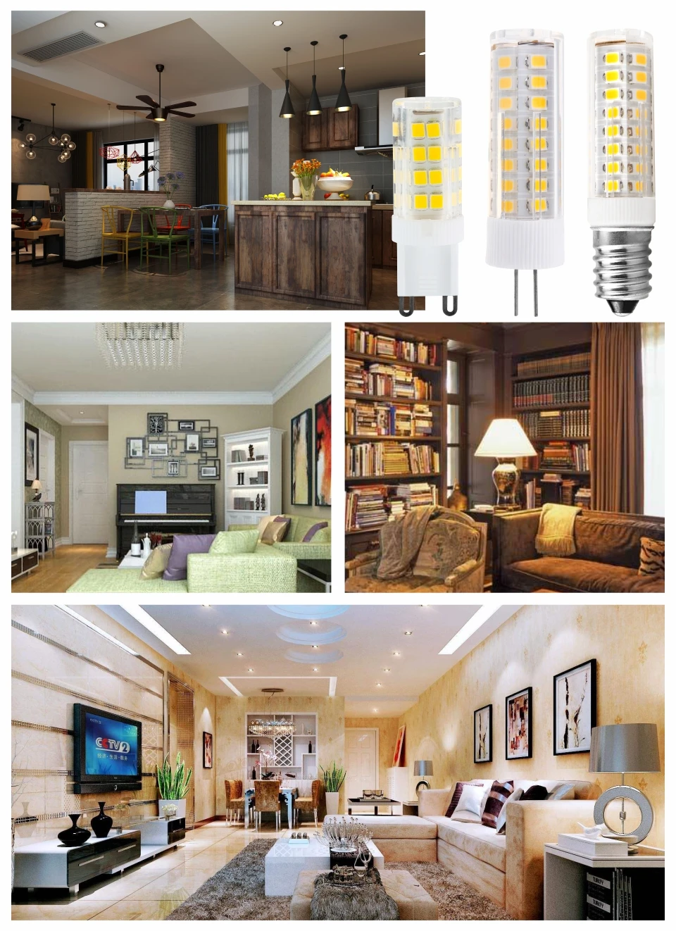 4pcs/lot G4 G9 E14 LED Bulb 3W 4W 5W 7W LED Lamp AC 220V LED Corn Bulb Ha573894d17b449c2ab764bf6c0c7c7fbE