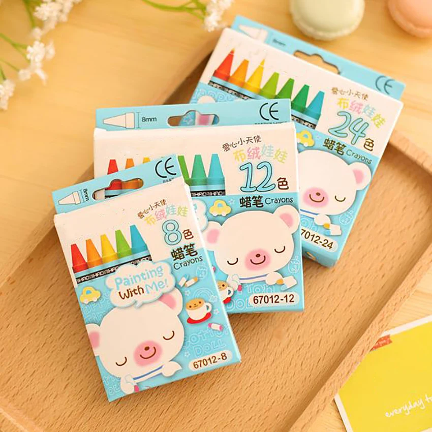 Color Pencils 1 Set DIY 8/12/24 Color Pastel Pencil Colorful Painting Crayons Graffiti Pencil Kids Drawing Stationery Pen crayones de colores colored crayons,color pencils,children painting supplies