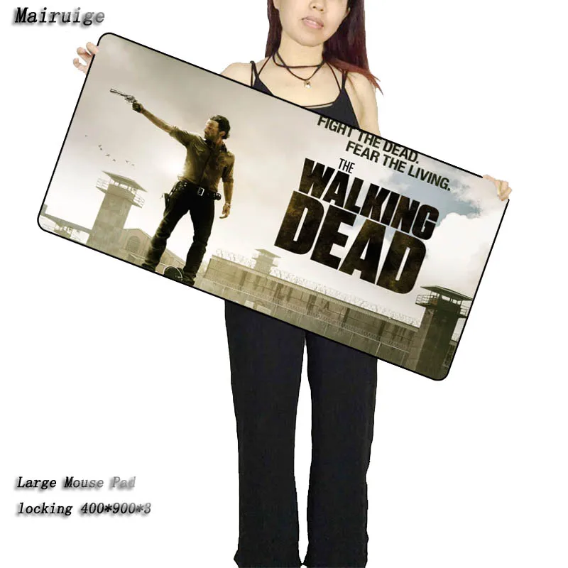  Walking Dead Large Pad Laptop Mouse Notbook Computer Creative Rubber Mat Gaming Lock Edge Mousepad 