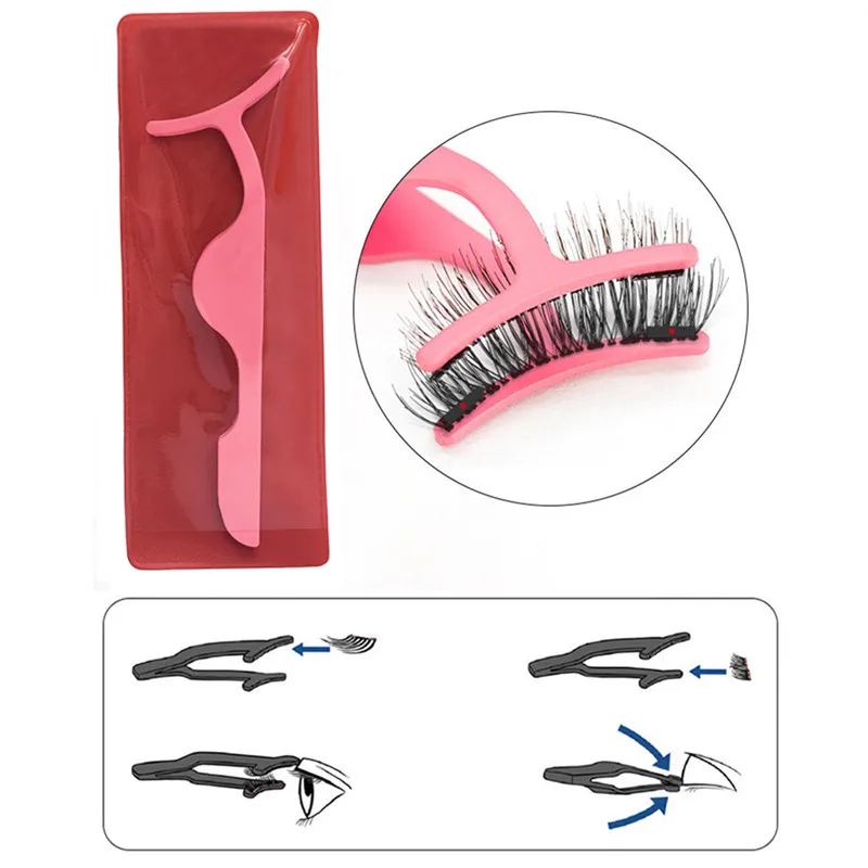 Magnetic eyelashes with 3 magnets magnetic lashes natural false eyelashes magnetic eye lashes with eyelashes applicator-24P-3-TZ Magnetic eyelashes with 3 magnets magnetic lashes natural false eyelashes magnetic eye lashes with eyelashes applicator-24P-3-TZ