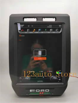 

12.1'' Vertical Tesla Style Android 9.0 auto Car NO DVD GPS Navigation Player radio for FORD F150 f-150 2014 2015 2016 PX6