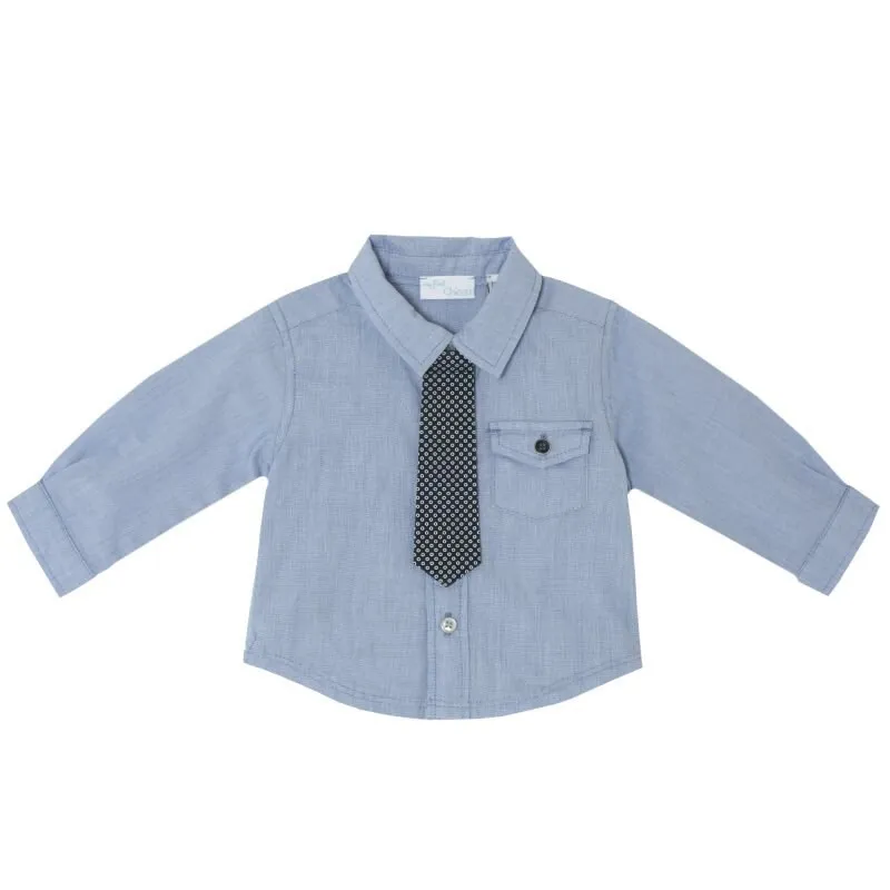 Shirt Chicco size 074, blue color - Цвет: Синий
