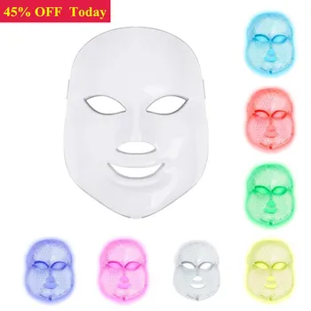 

Beauty Photon LED Facial Mask Therapy 7 colors Light Skin Care Rejuvenation Wrinkle Acne Removal Face Beauty Spa