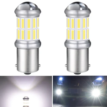 

2X White 6000K Daytime Running Lights DRL Canbus No Error 1156 P21W LED Bulb for Skoda Superb Octavia 2 FL 2011 2012 2013 12V