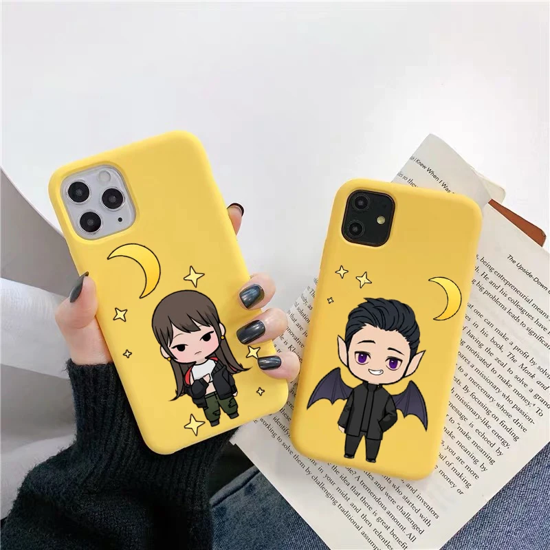 

American TV Degenerate angel Lucifer TPU soft yellowe phone case For iphone SE XR XS Max 7 8 Plus 11PRO 12pro MAX 12mini cover