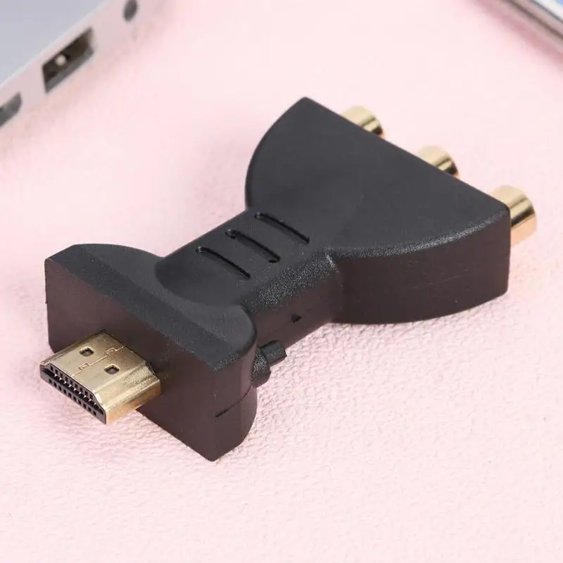 HDMI к 3 RCA папа женскому AV Scaler адаптер HD видео композитный конвертер коробка