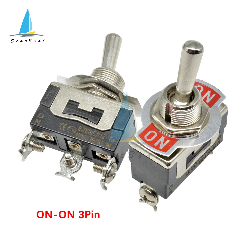 Miniature On Off Small SPST Toggle Switch 16A 250VAC Heavy Duty Rocker Switch 2 3 4 6 12 Pin ON-OFF ON-ON ON-OFF-ON motion sensing light switch Wall Switches